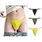 BY.ECG Men's Soft G-string Modal Sexy String Thong 3 Pack