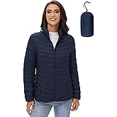 ROYAL MATRIX Women's Packable Puffer Jacket Lightweight Quilted Puffer Jacket Winter Warm Puffy Jacket with Stand Collar