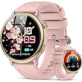 Smart Watch for Women Fitness Tracker: Waterproof Digital Mens Watches Make Answer Call Smartwatch for Android Phone iPhone Samsung Compatible Step Running Pedometer Sleep SpO2 Heart Rate Monitor