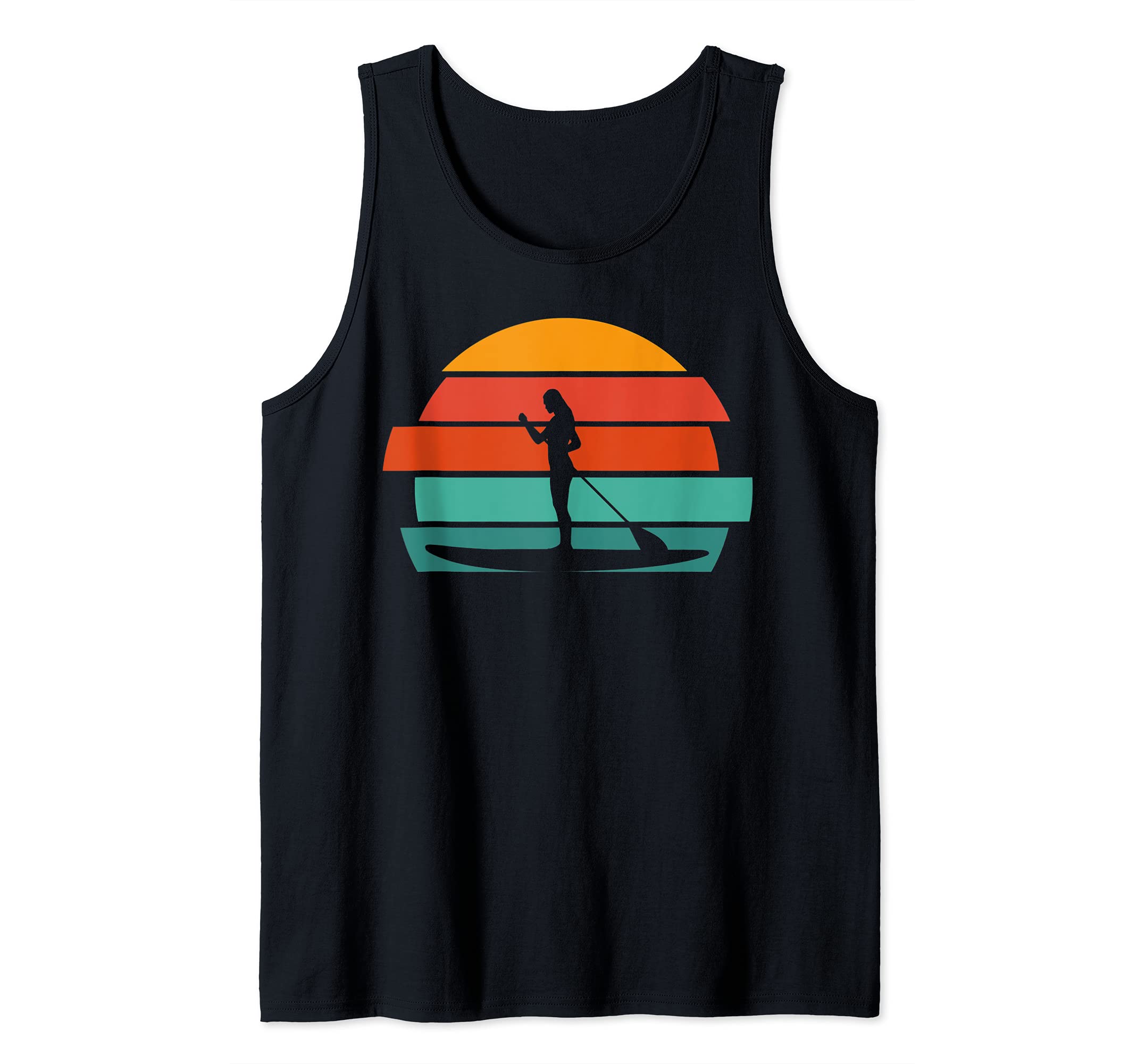 Retro SUP Paddleboarder Stand Up Paddling Tank Top