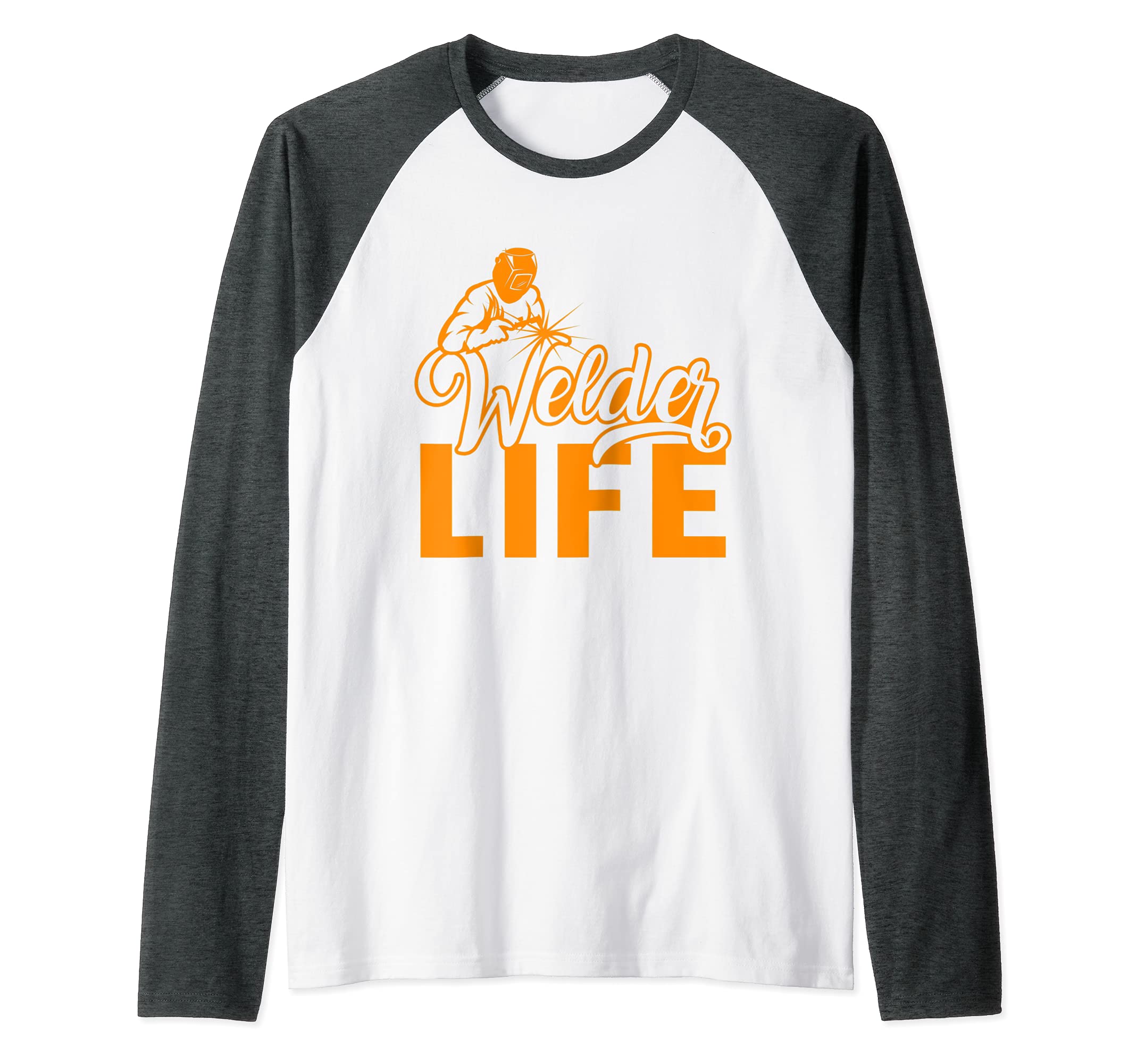 Welder Life Engineer Engineering Fabrication Welding Rod Raglan Baseball Tee