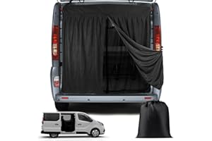 FGENKI Magnetic Van Bug Screen for RV and Other Campervans, Double Layer Design Bug Mesh Customized for Sprinter, Ford Transit Van, Promaster Camper, GMC Savana, Rear Door Mosquito Net Center Zipper Closure