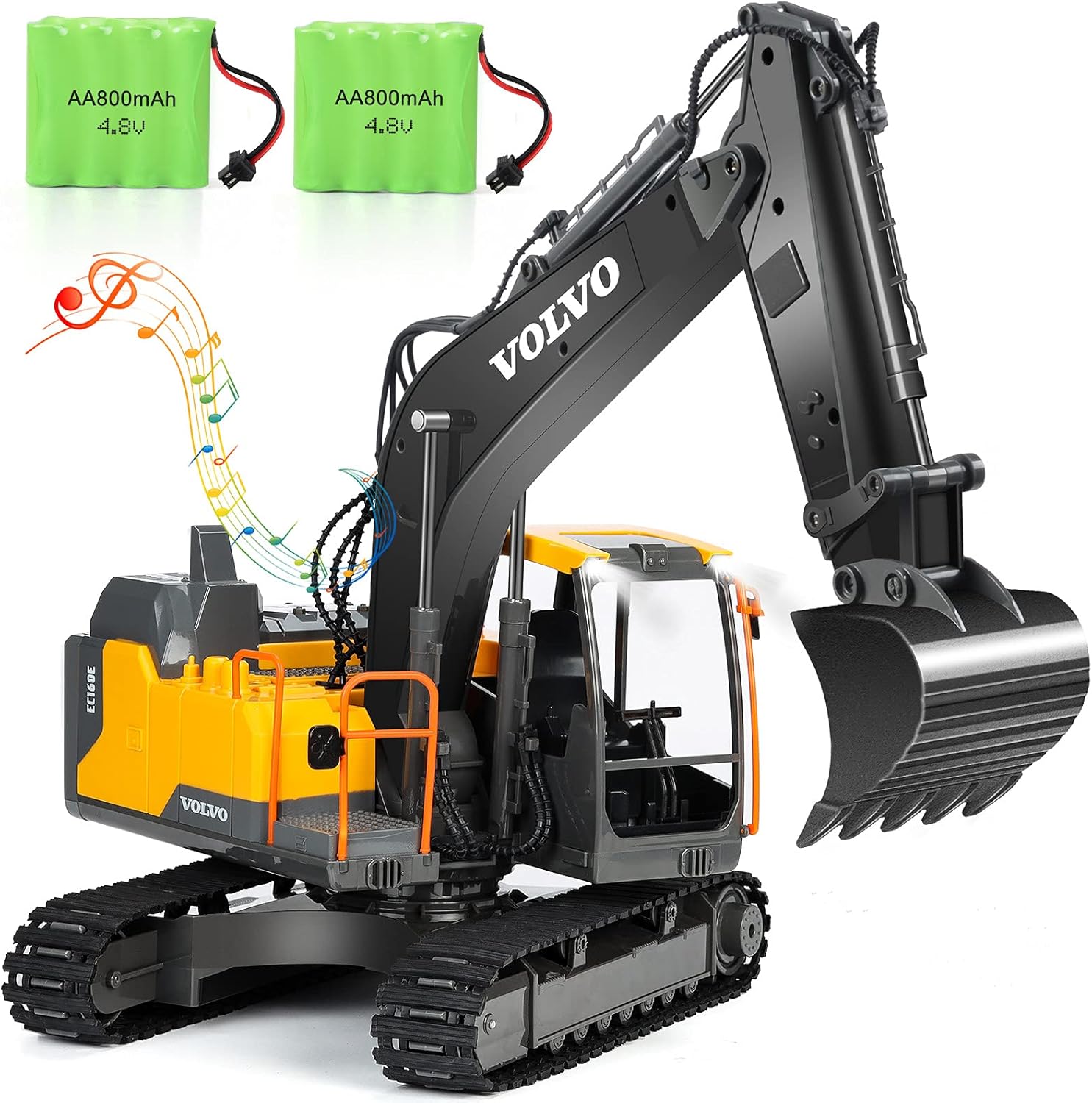 VOLVO RC Excavator Metal Shovel Remote 