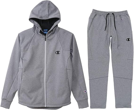 Amazon チャンピオン スウェット メンズ 上下 Champion フード付き 裏起毛 防風 撥水 ストレッチ 保温 C3ss115 トレーナー パーカー 通販