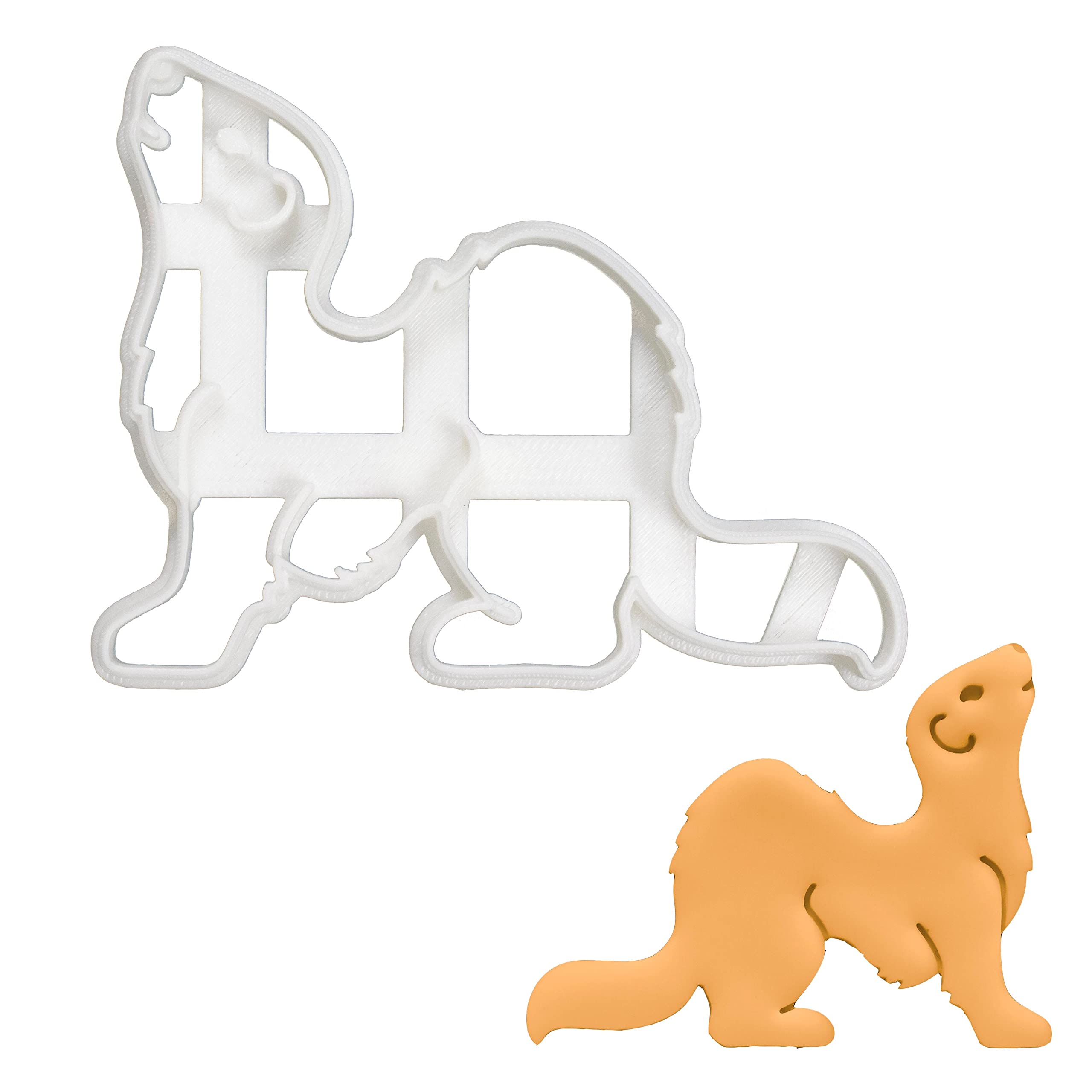 BAKERLOGY Ferret Body Cookie Cutter - Detailed Biscuit Cutter Design for Baking and Crafts, Ideal on Fondant, Dough, Clay
