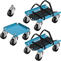 Kohree Snowmobile Dolly Set Heavy Duty, Carries up to 1500 lbs, 3PCS Snowmobile Dolly with an Extra Swivel Caster
