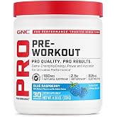 GNC Pro Performance Pre-Workout, Blue Raspberry, 30 Servings | Delivers Natural Caffeine, Beta-Alanine, Citrulline, and Electrolytes for Energy and Performance, Banned Substance Tested