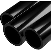 FORMUFIT PVC Pipe, 1-1/2" Size, (1.900" Actual OD) Sch 40 Furniture Grade, Black (40"L x 3-Pack) DIY Structural for Greenhouse, Garden, Dog Agility and Maker Projects - P112FGP-BK-40x3