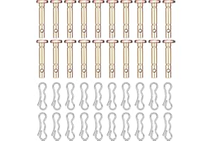 Hunter-wish Shear Pins and Cotter Pins Fit for MTD Snowblower - Shear Pins 20pcs and Cotter Pins 20pcs Compatible for Cub Cad et Troy Bilt Craftsman 24" 26" Snow Thrower, Replace 738-04124A 714-04040