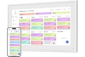Canupdog 15.6 Inch Digital Calendar, Electronic Planner & Chore Chart with 1920x1080P IPS Touchscreen, Task Rewards System, Interactive Display for Family Schedules, Christmas Gifts for Women Mom