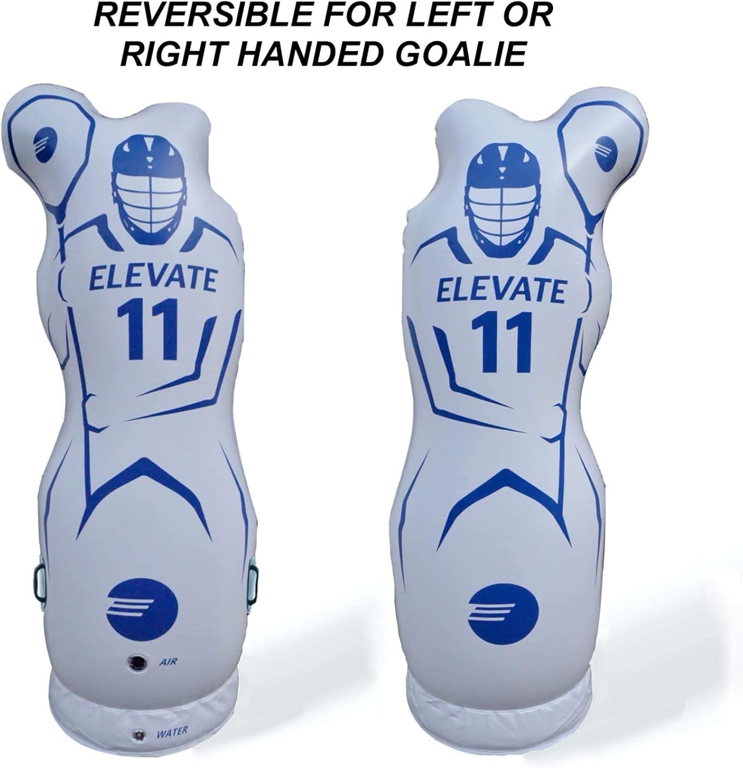 Elevate Inflatable Lacrosse Goalie Shot Blocker and Dodging Dummy - Dodge and Shoot with This New Lacrosse Goal Target Training Aid w/Pump for Boys and Girls Lax Training Equipment : Sports & Outdoors