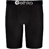 Ethika Mens Staple Boxer Brief | Python Embossed -Black-