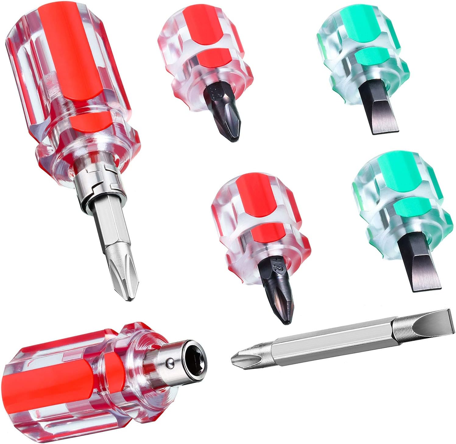 6 Pieces Mini Stubby Screwdriver Sewing Machine Screwdriver Include