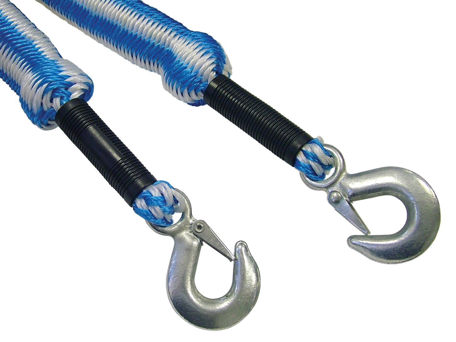 Tow Rope Expanding 4m Metal Hooks 3 Tonnes, Red - Image 3