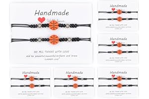 SUPBOMM Basketball Friendship Bracelets, 2/12/24 Pack Basketball Party Favors Bulk, Basketball Team Gifts for Men Women Teens