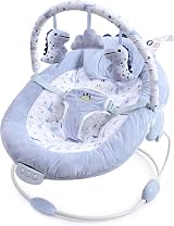 LADIDA First Baby Bouncer Teddy Bear Design Soothing Music Newborn