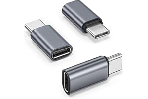 Basesailor USB Type C Extender Adapter 3Pack,100W PD USBC Male to Female Extension Converter,40Gbps USB4 Thunderbolt 4 3 Exte