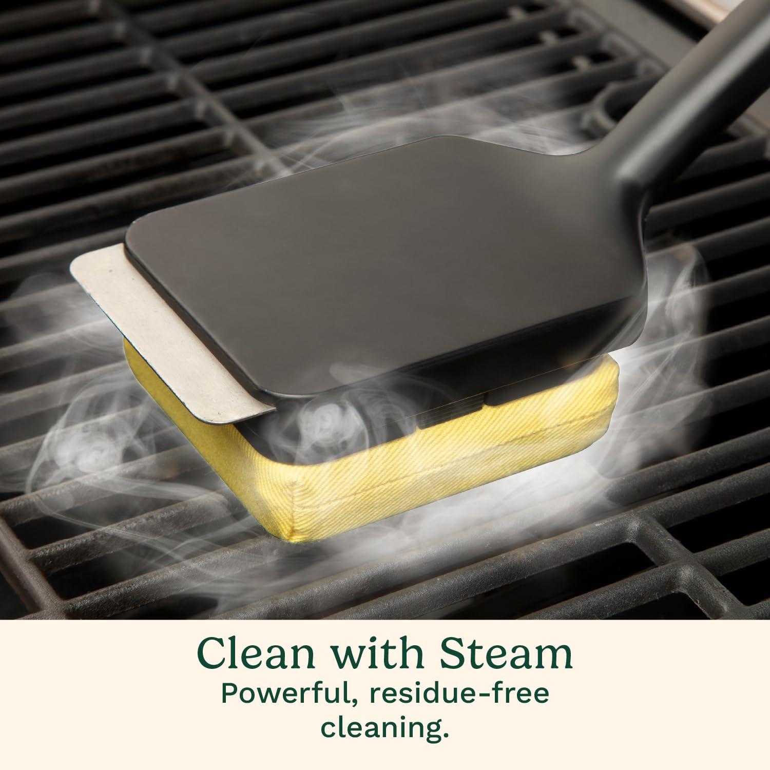 Cuisinart Grill Renew Steam Cleaner Brush, Bristle Free Cleaning Brush for All Grills, Perfect Worry-Free Grill Brush Accessories for BBQ, Clean Cast Iron Grates, Stainless Steel, Porcelain