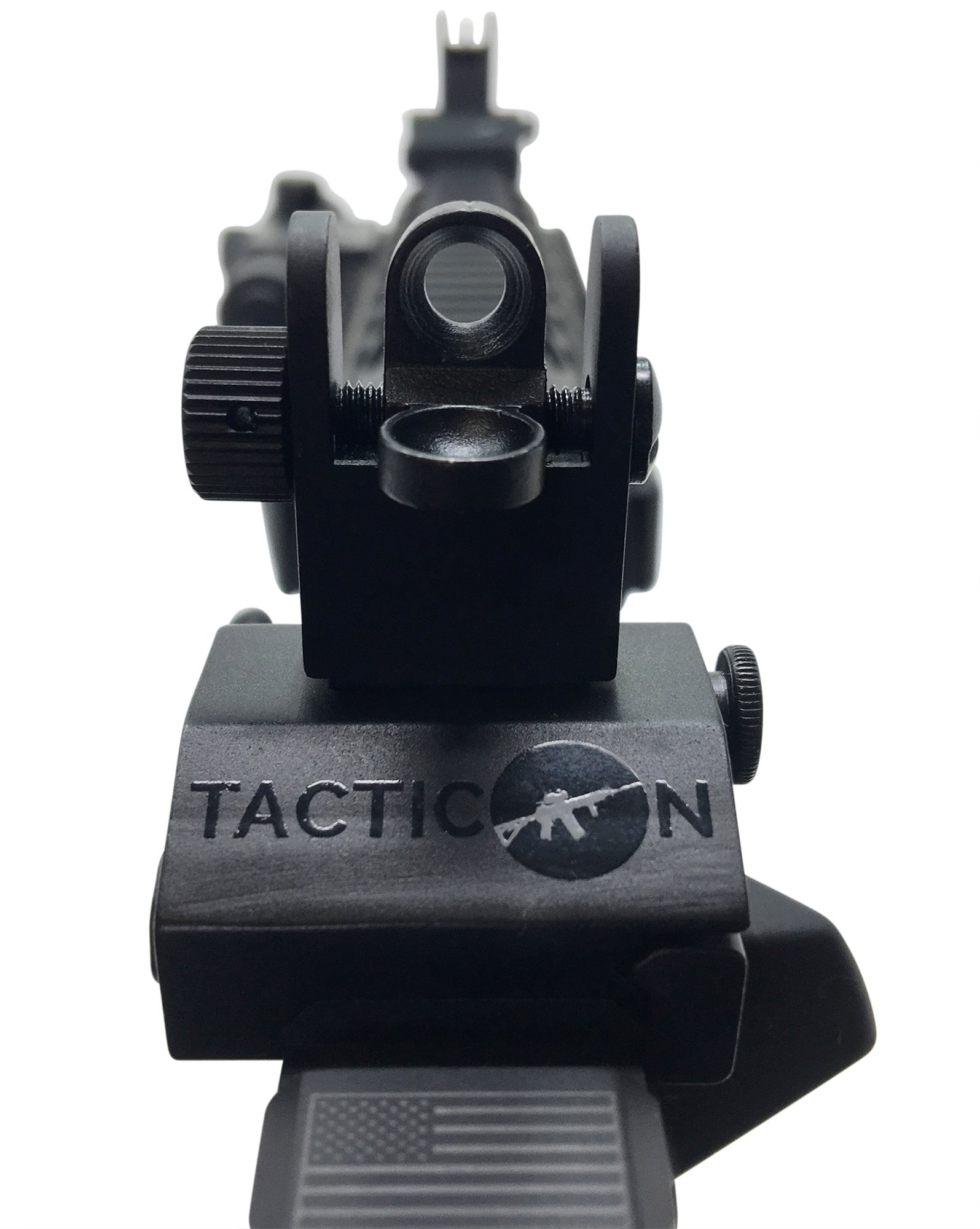 Tacticon Armament Flip Up Iron Sights For Rifle Includes Front Sight