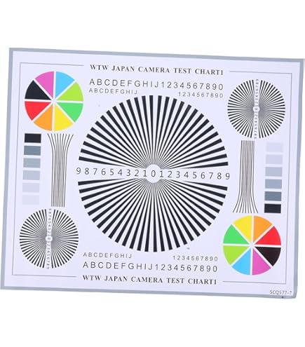 Amazon.com : Artibetter Lens Test Chart Color Calibration Card