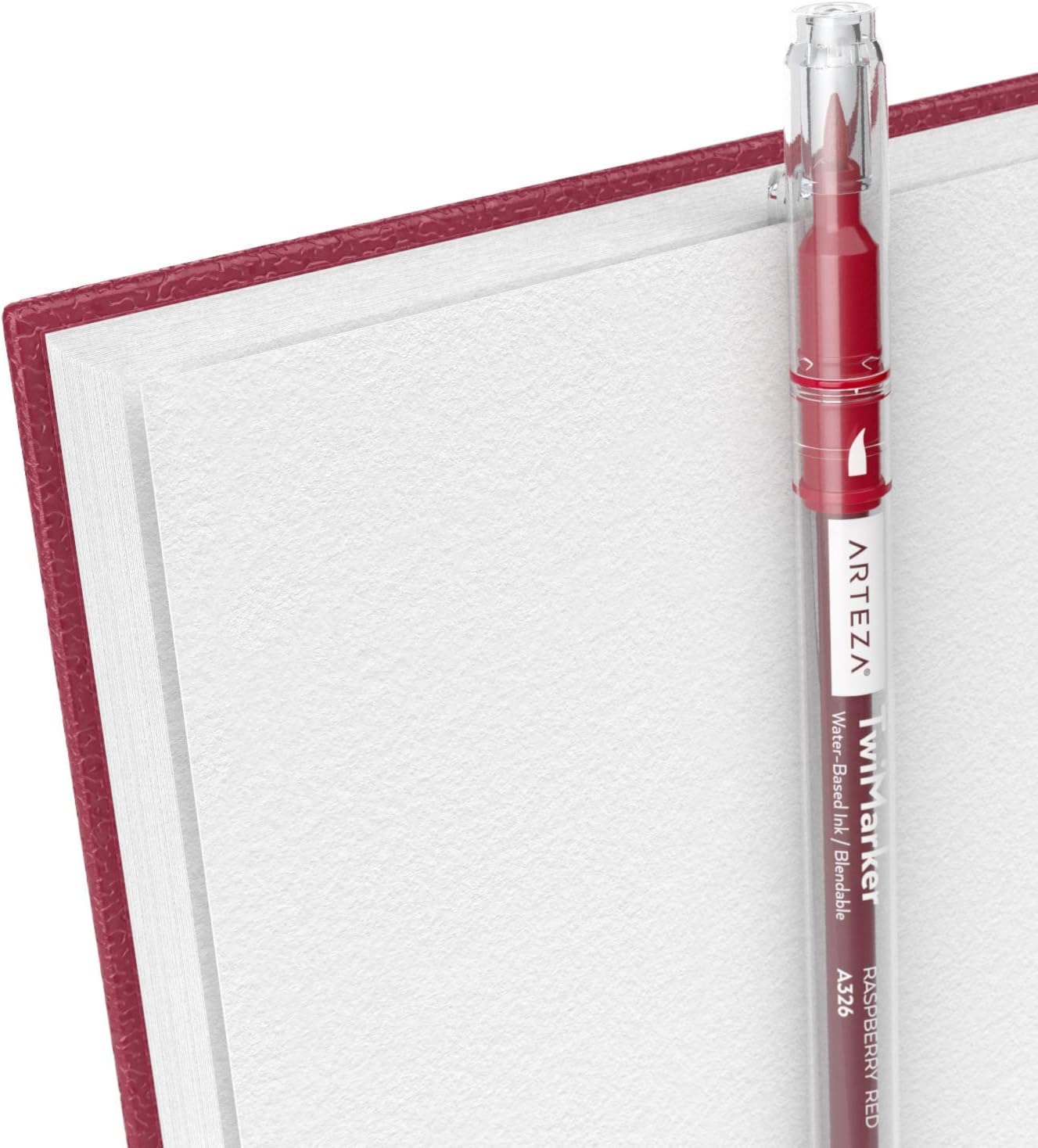 Arteza Sketch Book, 9x12 Inch, 2-Pack, Pink Drawing Pads, 200 Sheets Total, 68lb/100 GSM, Hardcover Sketchbook, Spiral-Bound, Use with Pencils, Charcoal, Pens, Crayons, Art Supplies for Drawing: Home & Kitchen