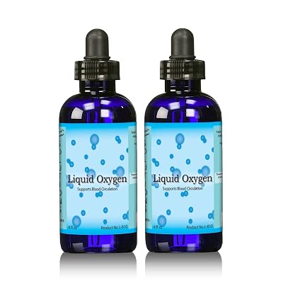Liquid Oxygen Supplement-Stabilized Oxygen Drops, Two 4 Ounce Bottles