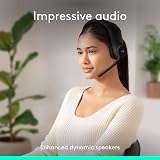 Logitech Zone 300 Wireless Headset with Noise-Cancelling Mic Black view 3