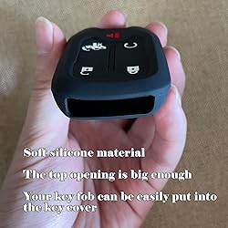 TANDRIVE 2PCS Silicone Smart Key Fob Case Cover for