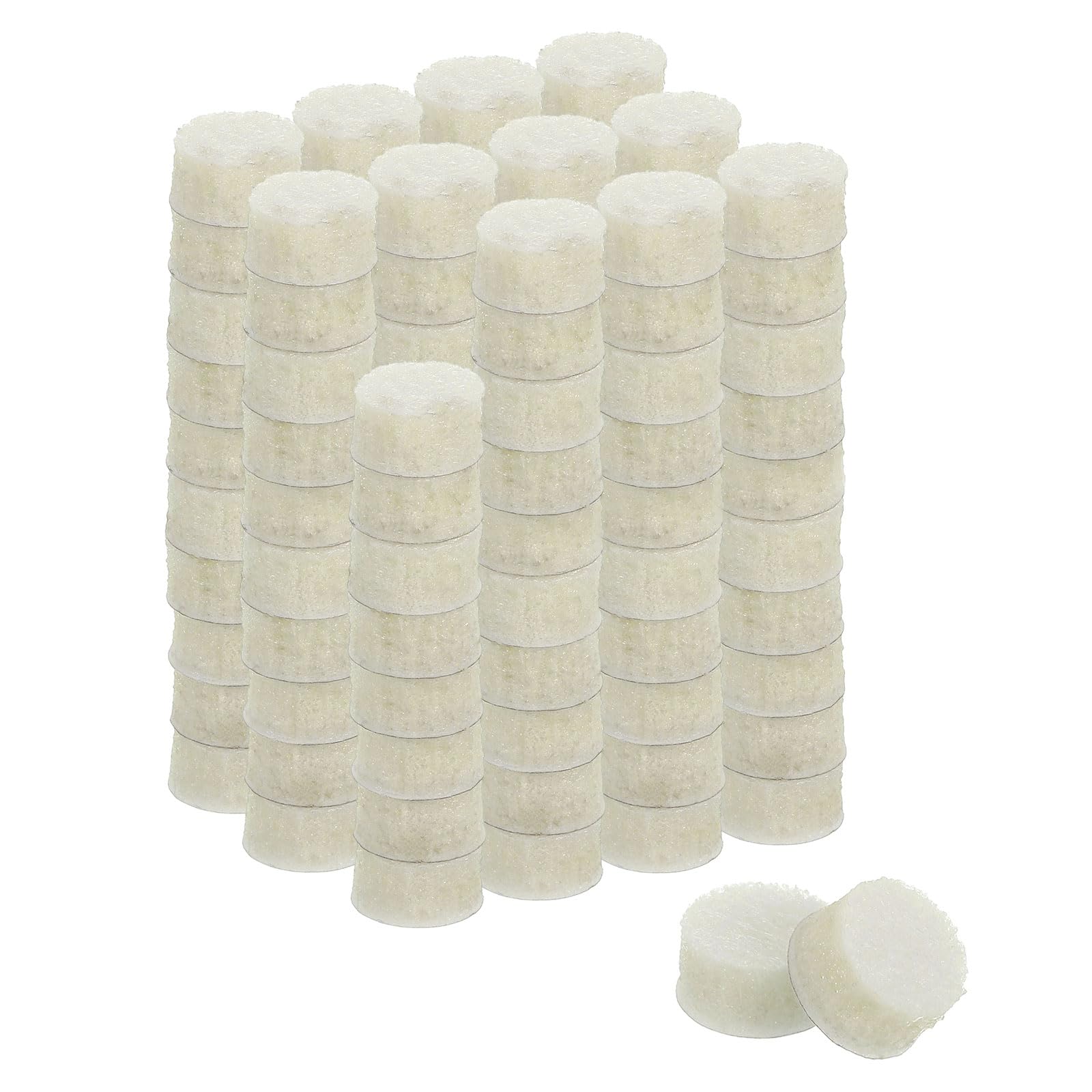Photo 1 of uxcell Furniture Pads, 120Pcs 0.38" - Round Self Adhesive Felt Furniture Pads, Floor Protectors for Furniture Feet Chairs Legs Hardwood Floors (Beige)