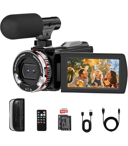 Amazon.com : ZIMOCE Video Camera Camcorder 4K 48MP with IR Night