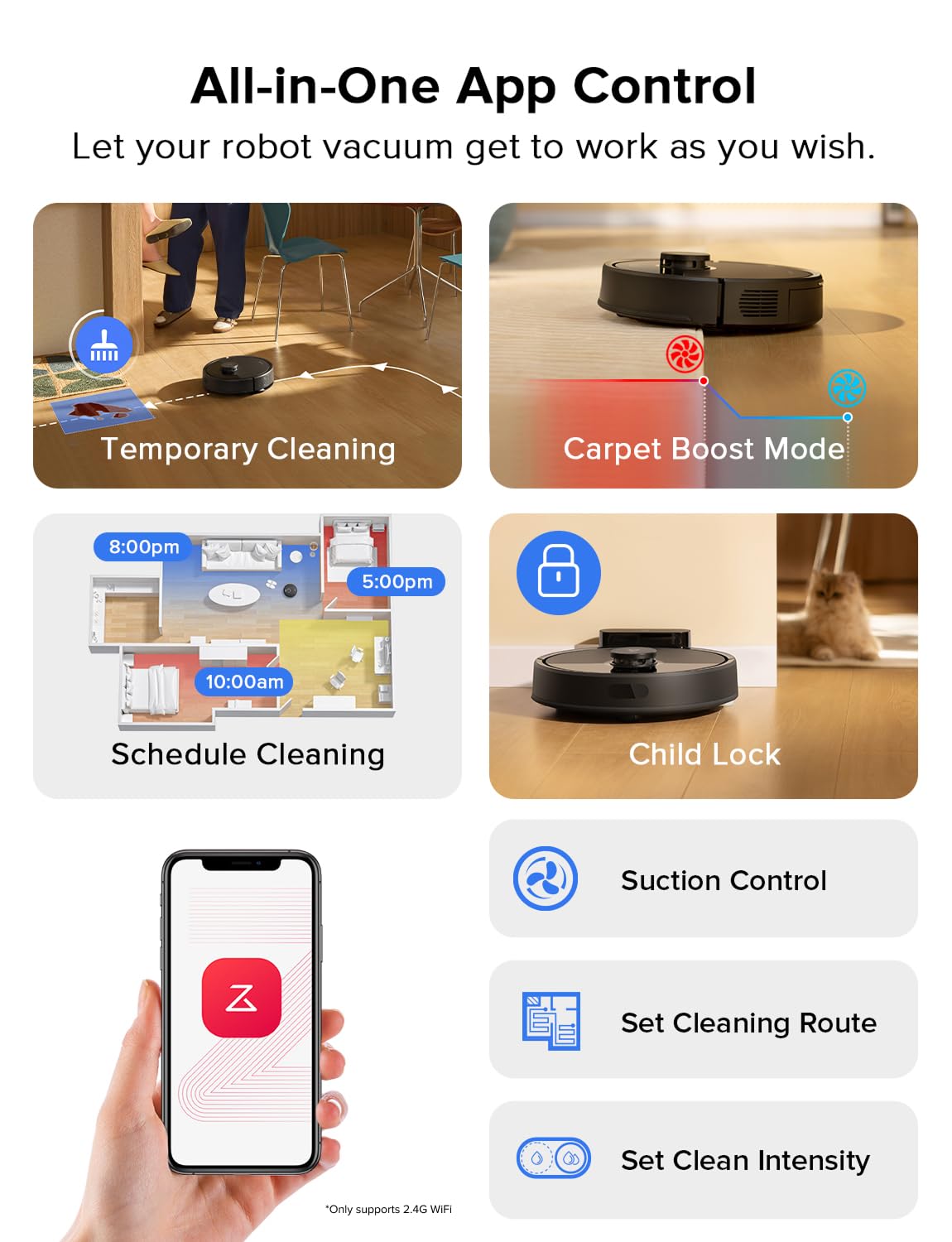 roborock Q7 L5 Robot Aspirador y Trapeador Combo, Succión 8000Pa, Actualizado desde Q5 Pro, Sistema Dual Anti-Enredos, Navegación LiDAR, Mapeo Multinivel, Aspirador Robótico Autocargable, Negro