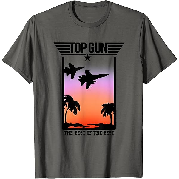 Movie Merchandise Shirt Top Gun Officially Licensed Sunset Fighter