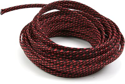 Othmro 10m PET Expandable Braided Cable Sleeving Wire Mesh Wrap Protect