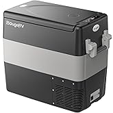 BougeRV 12V Portable Refrigerator Fridge Freezer Portable Car Fridge 53 Quart Electric Cooler12V/24V DC 110~240 V AC for RV T