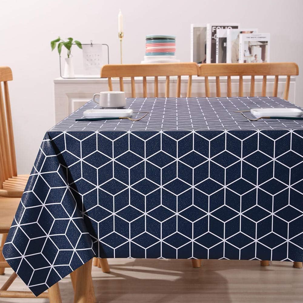 Ahuike Waterproof Table Cloth Wipe Clean Pvc Plastic Tablecloth