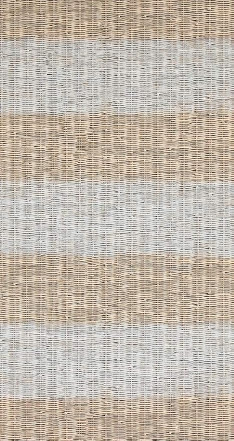 Amazon 121 Riviera Maison素朴なrattanストライプベージュ グレー ホワイトgalerie壁紙 壁紙