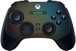 Razer Console Skin: Xbox Wolverine V3 Pro & Wolverine V3 Tournament Edition Controller - Premium 3M Cast Vinyl - Scratch Protection - Unique Designs & Finishes - Easy Application - Pearlescent Steel