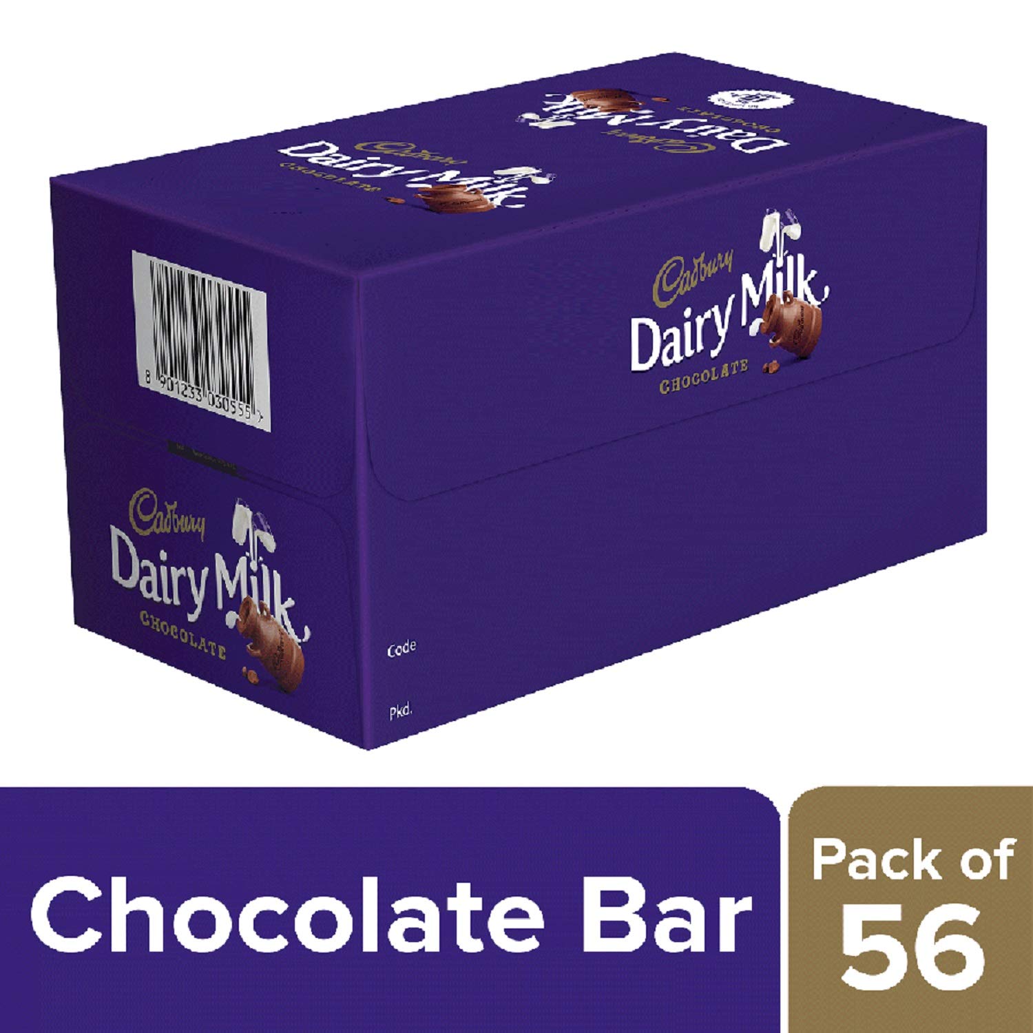 Cadbury Dairy Milk Chocolate 56 Units X 13.2g a Gift for  (8901233030555)