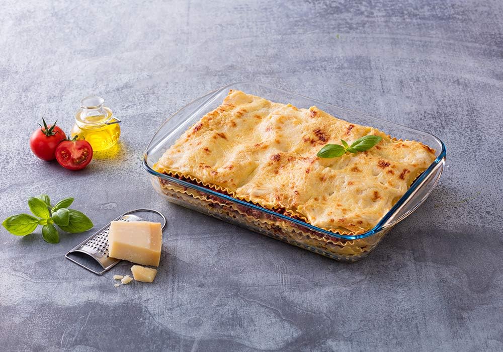 Pyrex® - Essentials - Set of 2 Rectangular Glass Lasagne Dishes (35 x 23 cm, 40 x 27 cm), Clear - Image 5