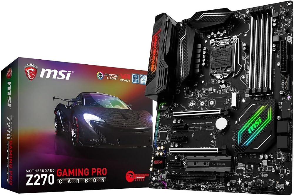 MSI Z270 GAMING PRO CARBON Motherboard Intel 7th/6th Gen LGA 1151 DDR4 USB 3.1