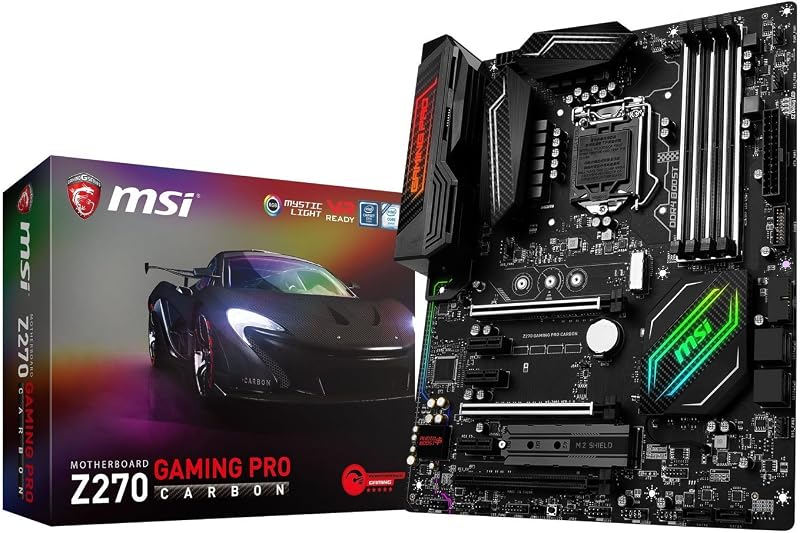MSI Z270 GAMING PRO CARBON Motherboard Intel 7th/6th Gen LGA 1151 DDR4 USB 3.1