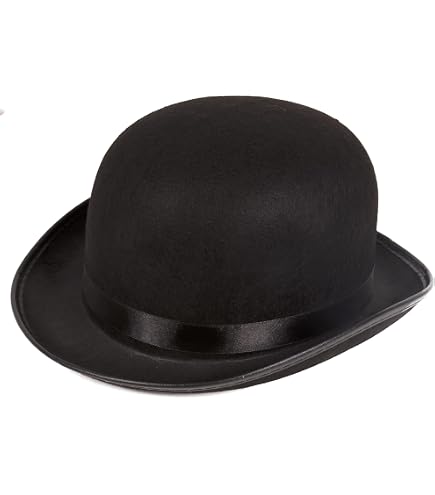 Amazon.com: Bowler Hat Vintage Felt Derby Hat for Men and  display picture 3