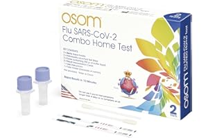OSOM Covid Flu Test Combo - 3-in-1 Rapid Flu A B and Covid Home Test Kit - Flu and COVID Test Kit at Home - Made in USA Flu Test for Home - Results in 10 Minutes - FDA EUA Authorized (2 Tests)