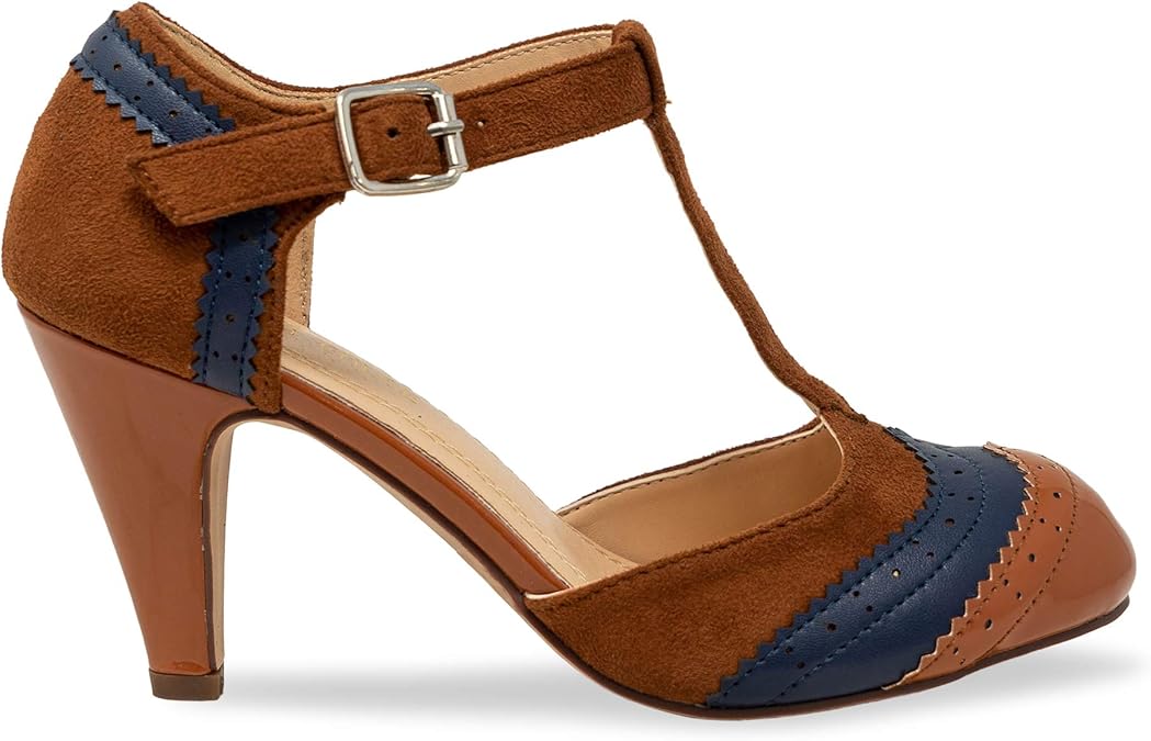 closed toe t strap pumps