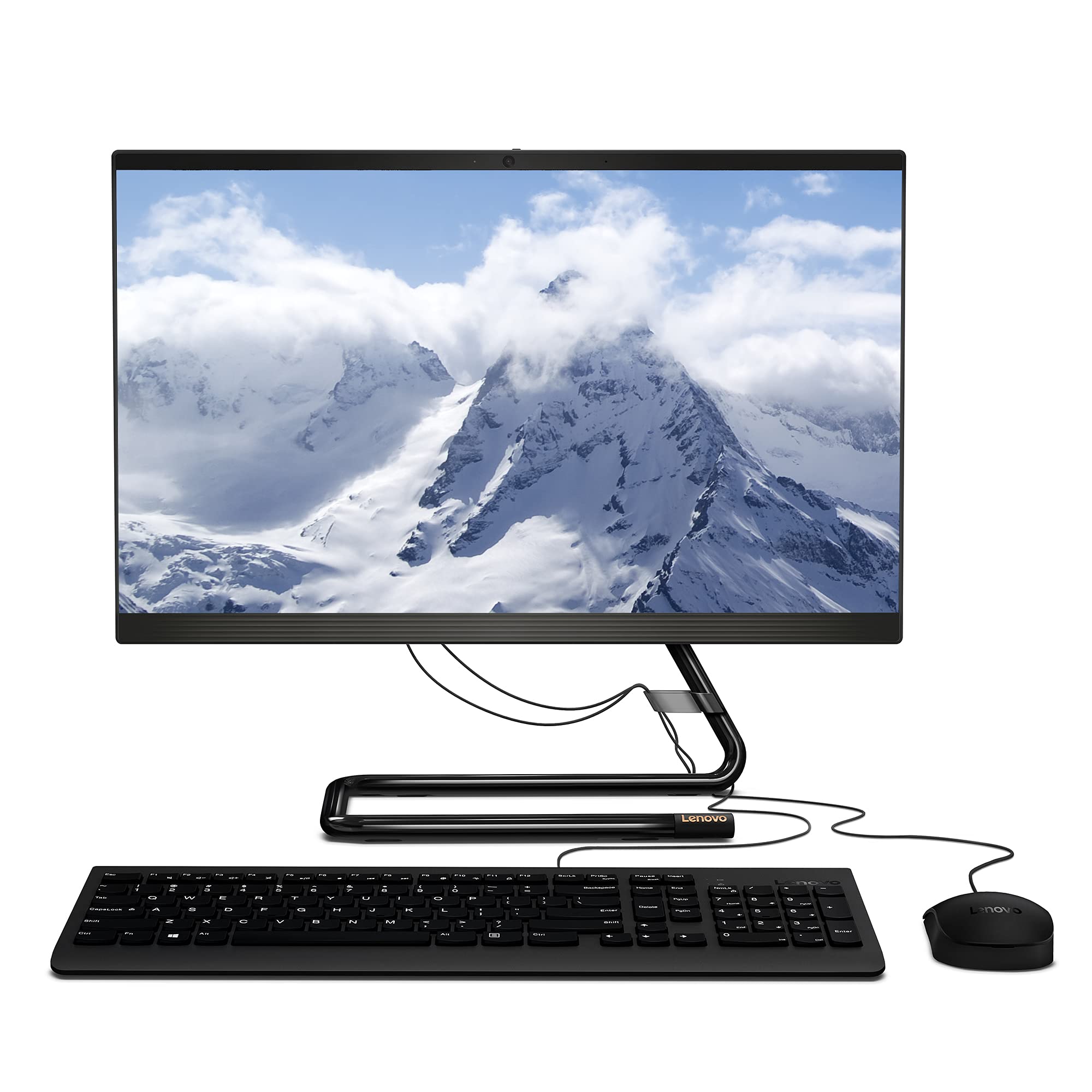 Lenovo IdeaCentre A340 21.5 Inch FHD Desktop PC - (Intel Core i3, 4 GB RAM, 1TB HDD, Windows 10 Home) - All-in-One Computer, Wired Mouse and Keyboard (Black)