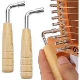 2 PACK Harp Tuning Key Tuning Wrench, Lyre Adjustment Lever, L-Shape Tuning Wrench, Professional Melody Harp Tuning Tool Music Instrument Tuning Wrench for Harp