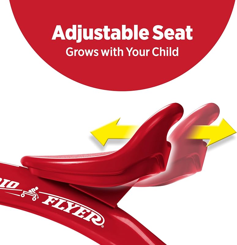 Triciclo Vermelho, Triciclo Exterior para Crianças Pequenas, 2 anos e meio a 5 anos (Exclusivo Amazon)