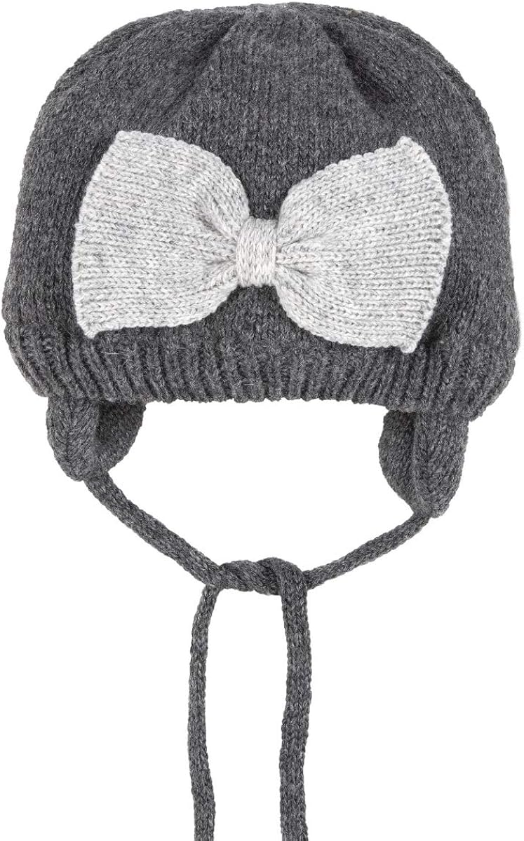 Chicco Bonnet Bebe Avec Cache Oreilles Nœud Brode En Relief Couleur Grise Collection Automne Hiver Gris 6 9 Mois Amazon Fr Vetements Et Accessoires