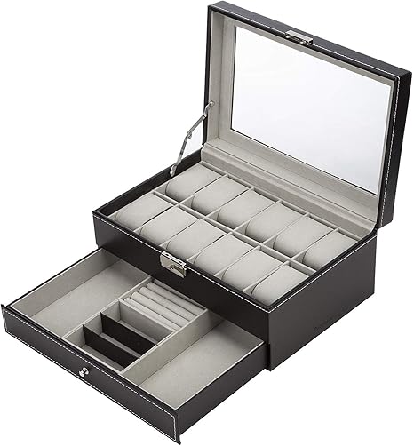 Readaeer Caja Relojes con Dos Capas: Amazon.es: Relojes