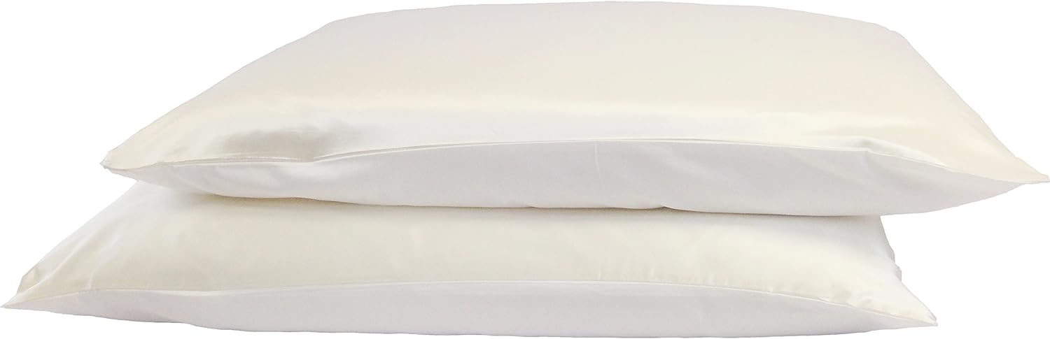 Jasmine Silk Pair 100% 19 Momme Charmeuse Silk Pillowcase With Cotton underside for Hair and Skin 50 x 75 cm